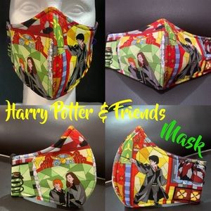 Stained Glass Harry Potter and friends adult mask